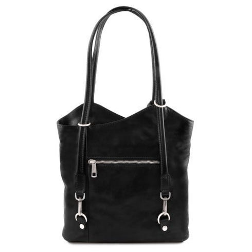 Patty - Leather convertible backpack shoulderbag